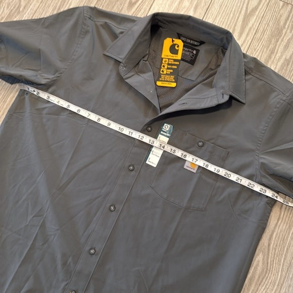 NWT Carhartt Men's Force Sun Defender Short Sleeve - Picture 6 of 7